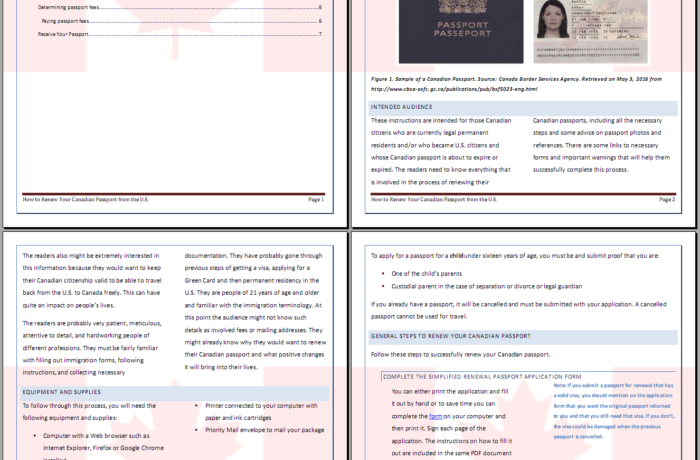 How to Renew Canadian Passport in the US